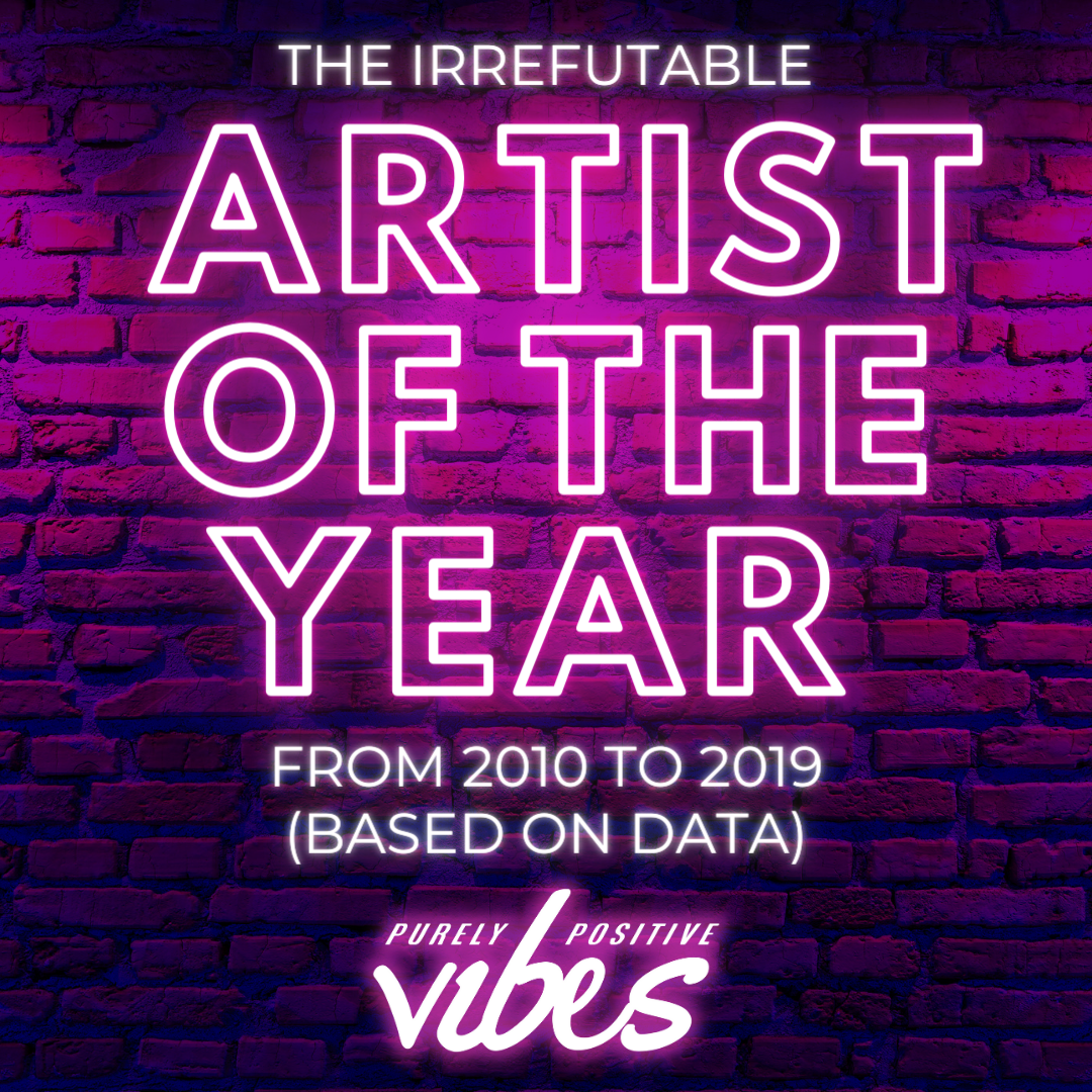 The Irrefutable Artist of the Year from 2010 to 2019 (Based on Data)
